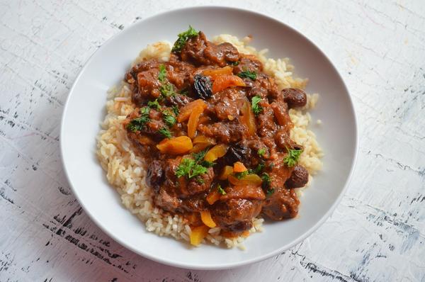 Slow-Cooked Lamb and Olive Tagine