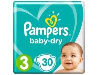 Grocery Delivery London - Pampers Baby-Dry Number 3 30pk same day delivery