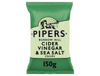 Grocery Delivery London - Pipers Sea Salt & Cider Vinegar Crisps 150g same day delivery