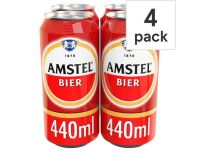 Grocery Delivery London - Amstel Beer 4x440ml same day delivery