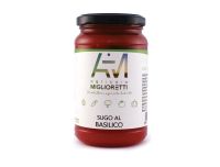 Grocery Delivery London - Miglioretti Basil Tomato Sauce 340g same day delivery