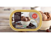 Grocery Delivery London - Heritage Double Chocolate Ice Cream 900ml same day delivery
