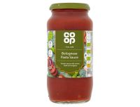 Grocery Delivery London - Co-Op Bolognese Pasta Sauce 500g same day delivery