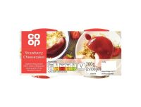 Grocery Delivery London - Co-Op Strawberry Cheesecake 2x100g same day delivery