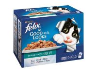 Grocery Delivery London - Felix Good As Ocean Feasts In Jelly 12X100g same day delivery