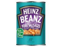 Grocery Delivery London - Heinz Beanz Baked in Pork Sausages 415g same day delivery
