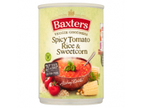 Grocery Delivery London - Baxters Spicy Tomato Rice & Sweetcorn Soup 400g same day delivery