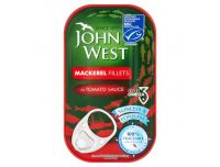 Grocery Delivery London - John West Mackerel Fillets in Tomato Sauce 125g same day delivery
