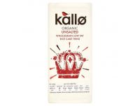 Grocery Delivery London - Kallo Organic Unsalted Wholegrain Low Fat Rice Cakes 130g same day delivery