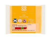 Grocery Delivery London - Co-Op Mild Red Cheddar 240g same day delivery