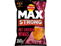 Grocery Delivery London - Walkers Max Strong Hot Chicken Wings 150g same day delivery