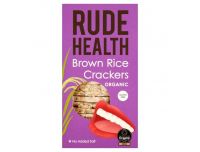 Grocery Delivery London - Rude Health Brown Rice Crackers 160g same day delivery