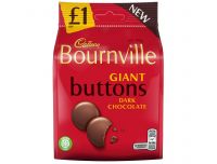 Bourneville Giant Dark Chocolate Buttons 95g