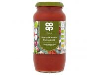 Grocery Delivery London - Co-Op Tomato & Garlic Pasta Sauce 500g same day delivery