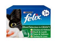 Felix Cat Food Mixed Selection In Gravy 12 X 100g