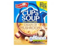 Grocery Delivery London - Batchelors Cup A Soup Cream Of Mushroom Croutons 4 Pack 99g same day delivery