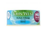 Grocery Delivery London - John West No Drain Tuna Steak 110g Brine same day delivery