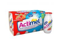 Grocery Delivery London - Danone Actimel Strawberry Fat Free Drink 8X100g same day delivery